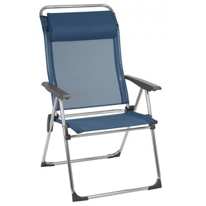 Lafuma Mobilier Alu Cham XL Chaise de camping avec Cannage Phifertex, bleu/argent bleu/argent