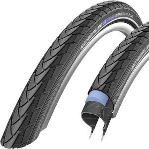 SCHWALBE Marathon Plus Clincher Tyre SmartGuard Endurance Reflex 28x1.10" svart svart