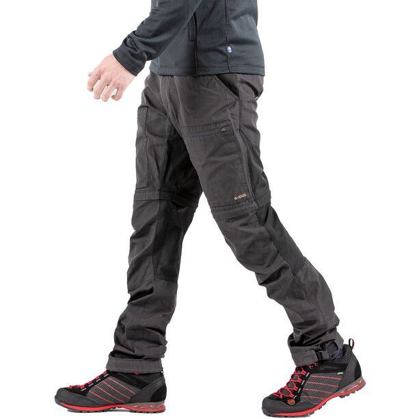 Fjällräven Abisko Lite Trekking Pantaloni con zip Uomo, grigio