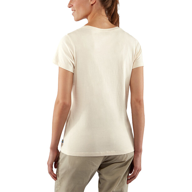 Fjällräven Arctic Fox Print T-Shirt Femme, blanc