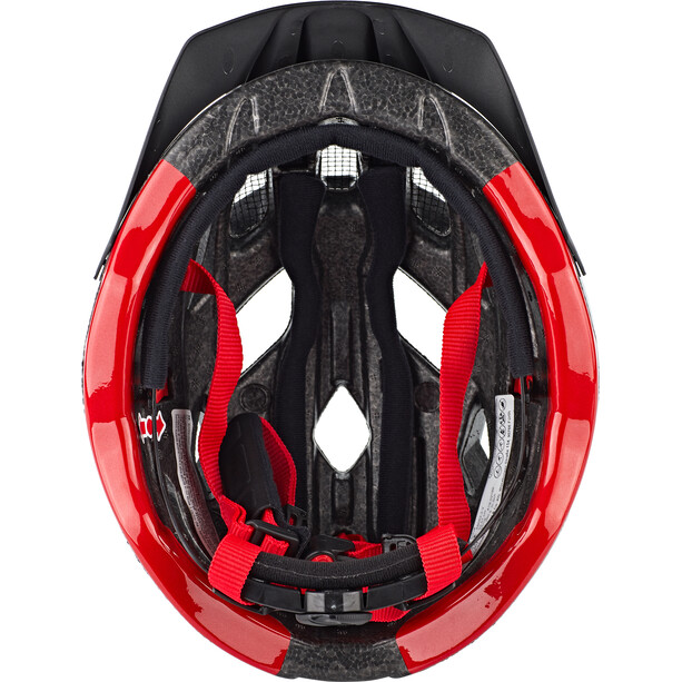 UVEX Active Kask rowerowy, czarny/czerwony