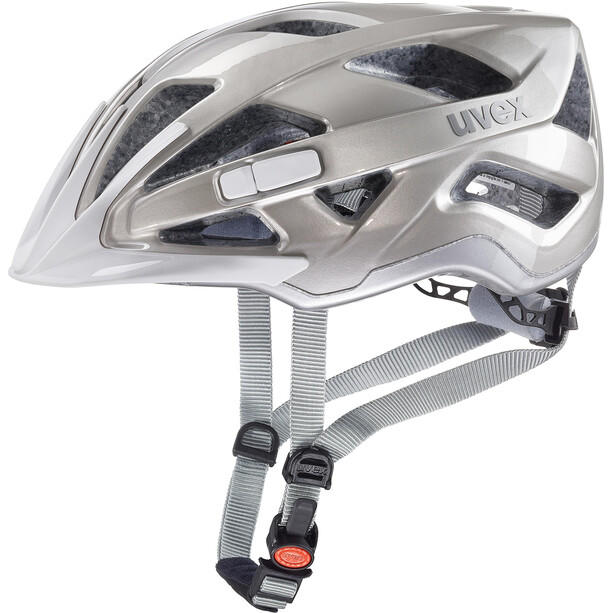 UVEX Active Kask rowerowy, srebrny