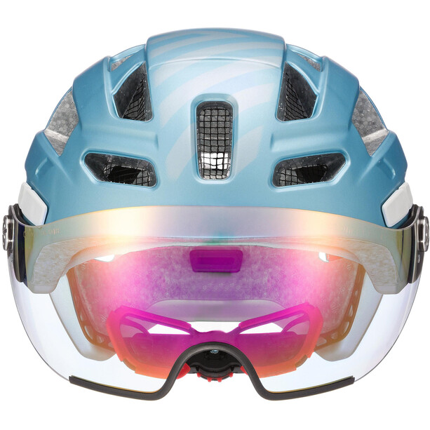 UVEX Finale Visor Helmet strato cool blue