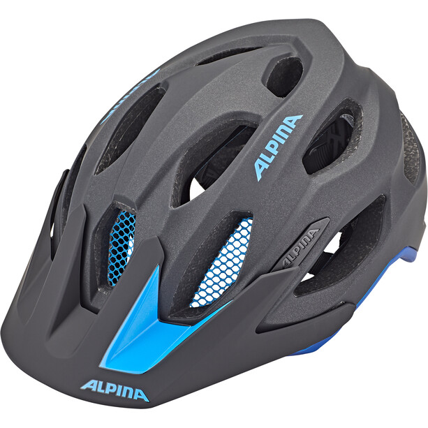 Alpina Carapax 2.0 Kask rowerowy, czarny/niebieski