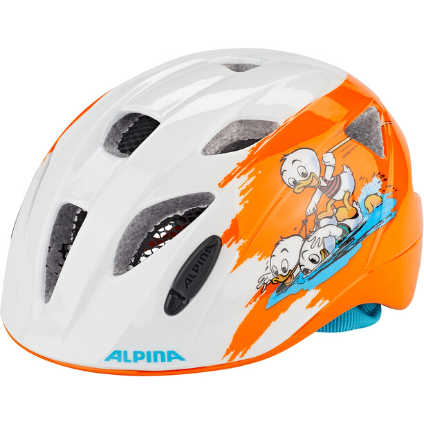 Alpina Ximo Disney Kask rowerowy Dzieci, biały/pomarańczowy