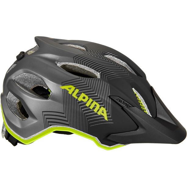 Alpina Carapax Helmet Youth black-neon-yellow