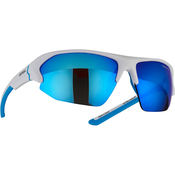 Alpina Lyron HR Okulary rowerowe, biały/niebieski