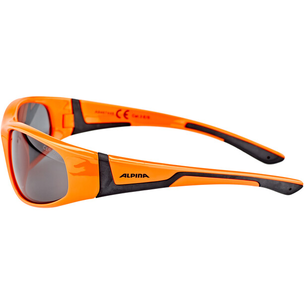 Alpina Flexxy Okulary rowerowe Dzieci, pomarańczowy/czarny