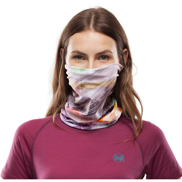Buff Coolnet UV+ Loop Sjaal, wit/bont
