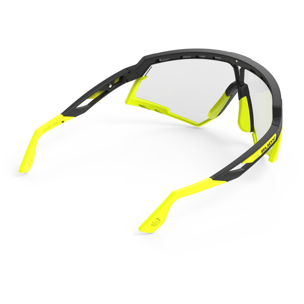 Rudy Project Defender Glasses black matte/yellow fluo - impactx photochromic 2 laser black