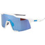 100% Speedcraft Glasses Tall matte white/HD multilayer/hiper