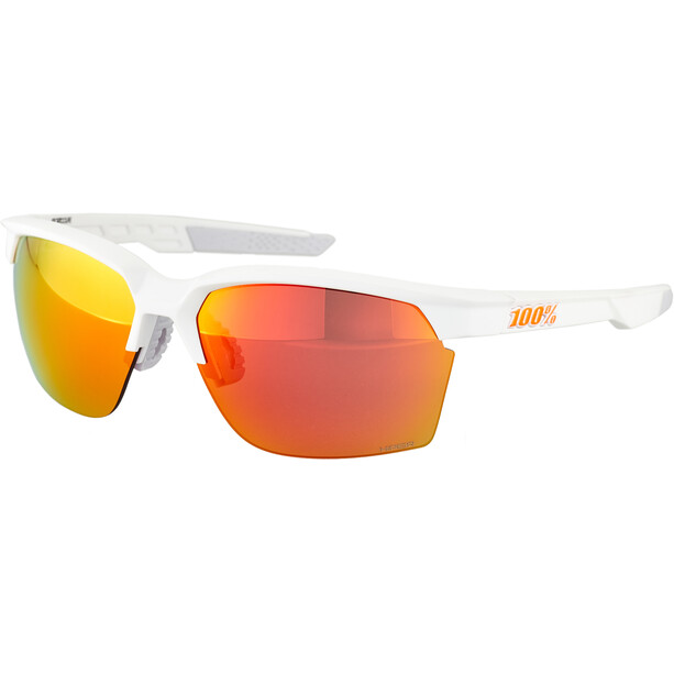 100% Sportcoupe Glasses soft tact white