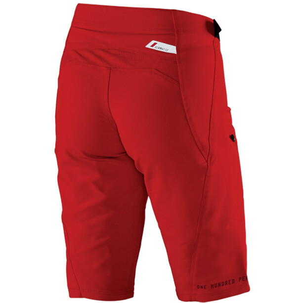 100% Airmatic Pantalones cortos Mujer, rojo