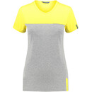 Meru Perama Jersey Kurzarmshirt Damen grau/gelb