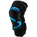 Leatt 3DF 5.0 Protège-genoux zippé, noir/bleu
