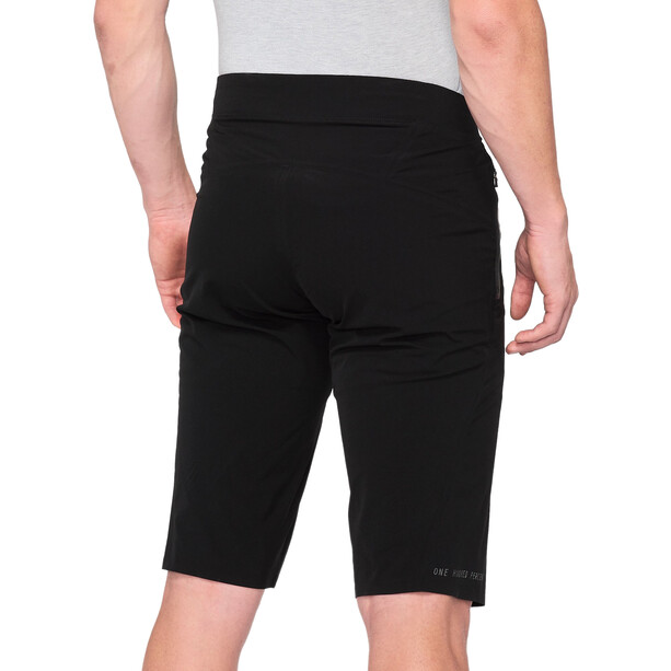 100% Celium Enduro/Trail Spodnie krótkie Mężczyźni, czarny
