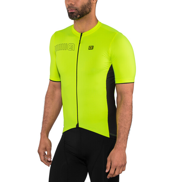 Alé Cycling Solid Color Block Koszulka z krótkim rękawem Mężczyźni, żółty/czarny