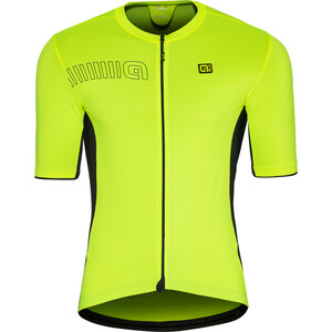 Alé Cycling Solid Color Block Koszulka z krótkim rękawem Mężczyźni, żółty/czarny żółty/czarny