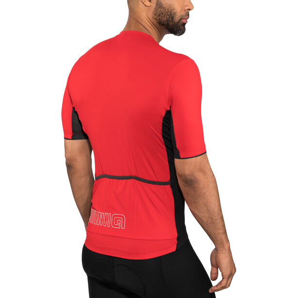 Alé Cycling Solid Color Block Koszulka z krótkim rękawem Mężczyźni, czerwony/czarny