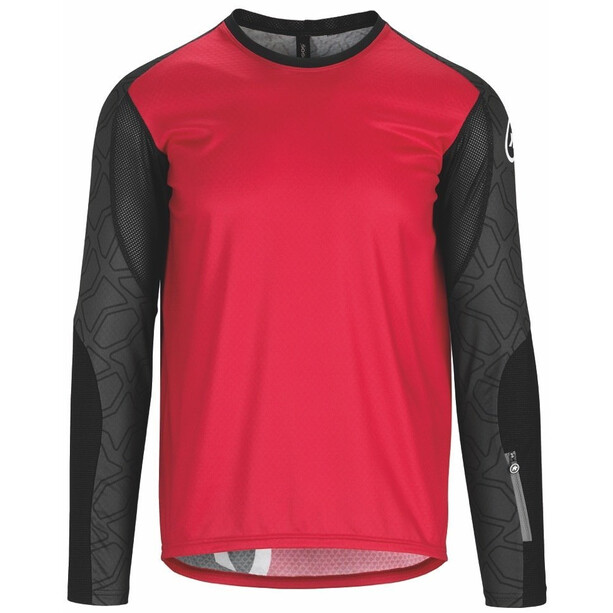 ASSOS Trail Maglia jersey a maniche lunghe Uomo, rosso/nero
