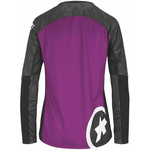 ASSOS Trail Koszulka rowerowa z długim rękawem Kobiety, fioletowy/czarny