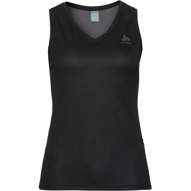 Odlo Active F-Dry Ligh Top V-Ausschnit Unterhemd Damen schwarz