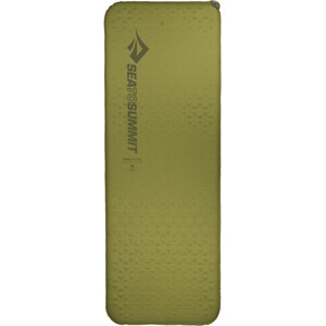 Sea to Summit Camp Colchoneta autoinflable Rectangular Ancho Normal, Oliva Oliva