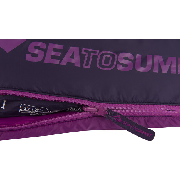 Sea to Summit Quest QuI Sacos de dormir Largo Mujer, violeta