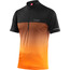 Löffler Flow T-shirt de cyclisme avec zip pectoral Homme, noir/orange