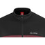 Löffler Flow T-shirt de cyclisme avec zip pectoral Homme, noir/rouge