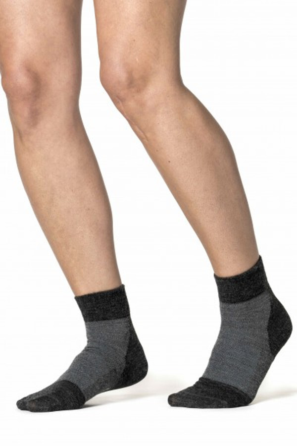 Woolpower Skilled Liner Kurze Socken grau