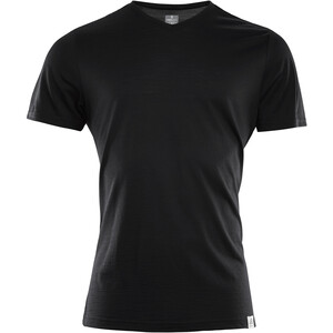 Aclima LightWool V-hals T-shirt Heren, zwart zwart