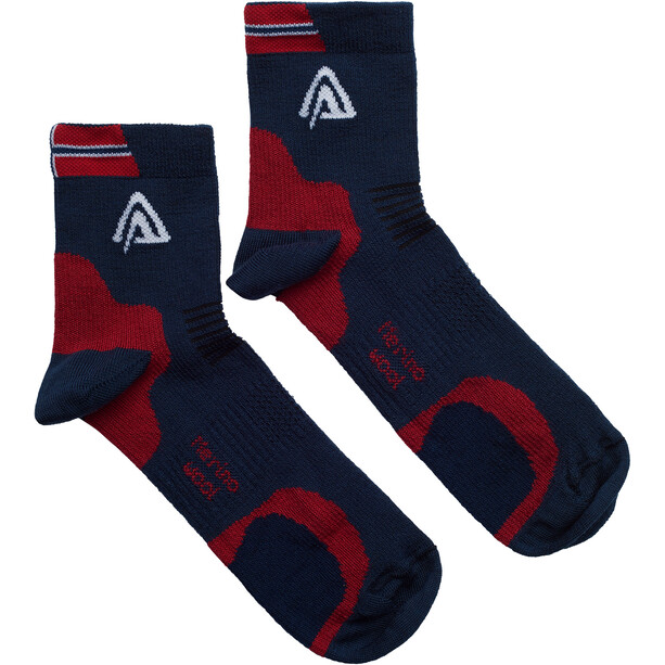 Aclima Running Socken 2-Pack blau/rot