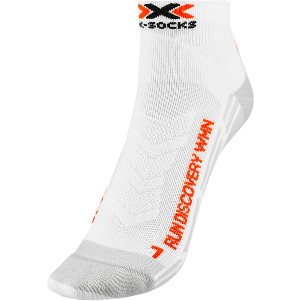 X-Socks Run Discovery Calcetines Mujer, blanco