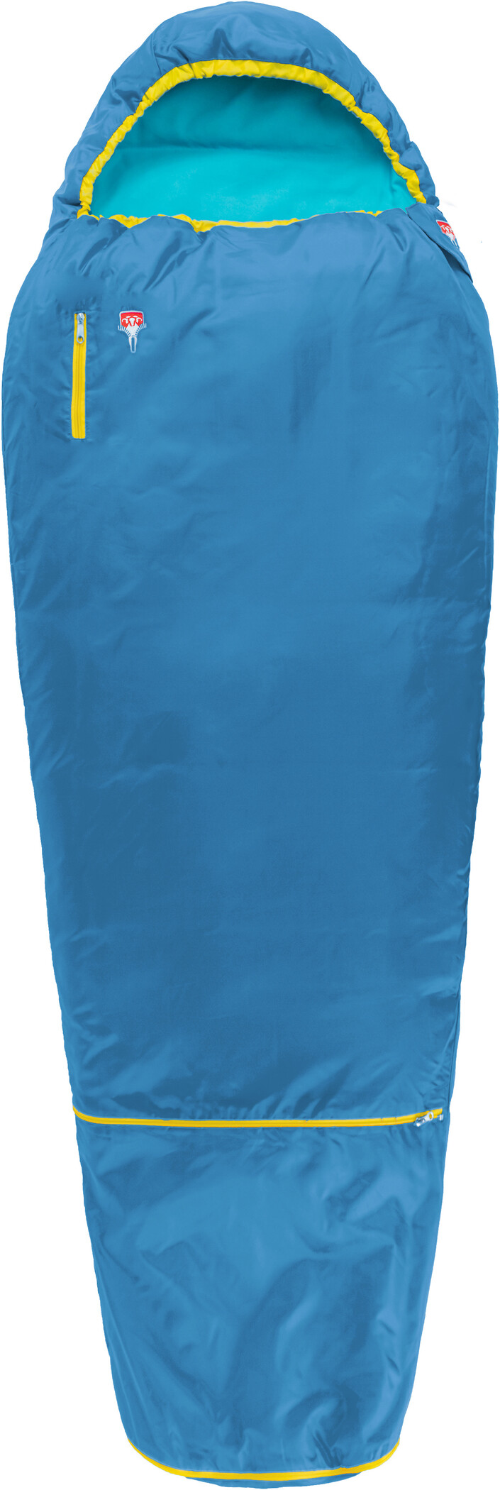 Grüezi-Bag Schlafsack Deckenschlafsack Mumienschlafsack für Kinder Water Blau 