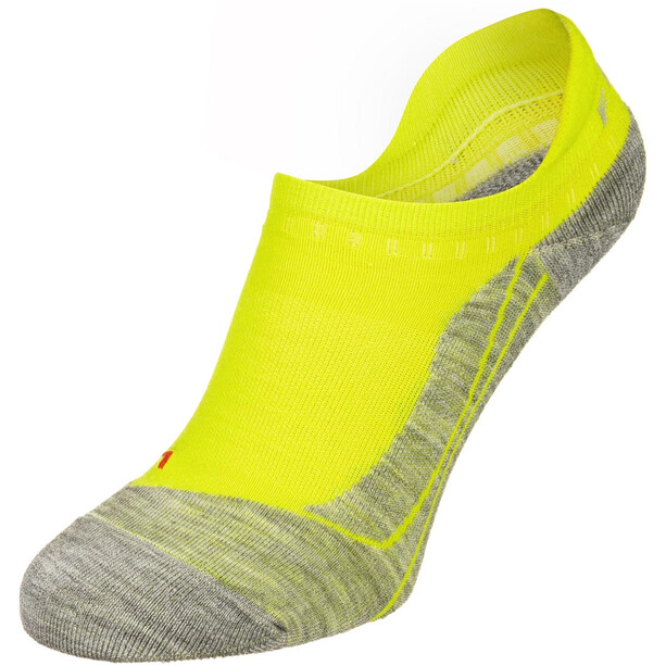 Falke RU4 Calcetines invisibles para correr Mujer, amarillo/gris