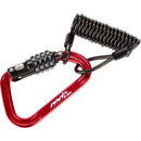 Red Cycling Products Pocket Hook Zapięcie kablowe 4mm x 1200mm, czerwony/czarny