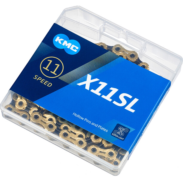 KMC X11SL Ti-N Kette 11-fach gold/schwarz