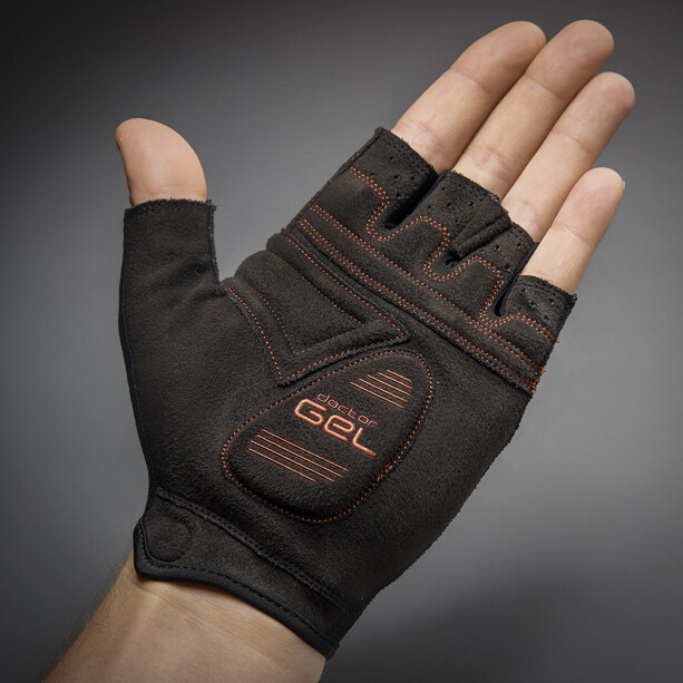 GripGrab SuperGel Gepolsterte Kurzfinger-Handschuhe schwarz