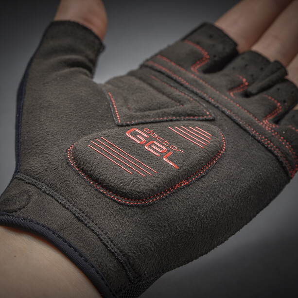 GripGrab SuperGel Gepolsterte Kurzfinger-Handschuhe schwarz