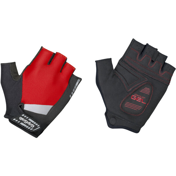 GripGrab SuperGel Gepolsterte Kurzfinger-Handschuhe schwarz/rot