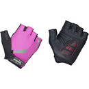 GripGrab ProGel Hi-Vis Gevoerde Halve Vinger Handschoenen, roze/zwart
