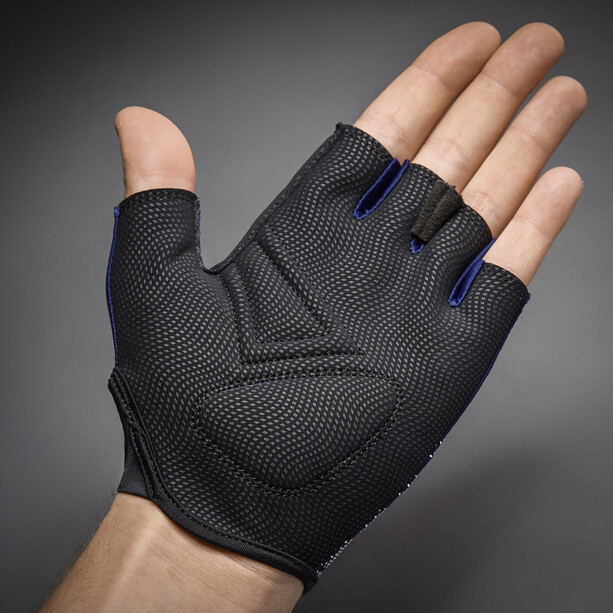 GripGrab Ride Lightweight Gepolsterte Kurzfinger-Handschuhe blau/schwarz
