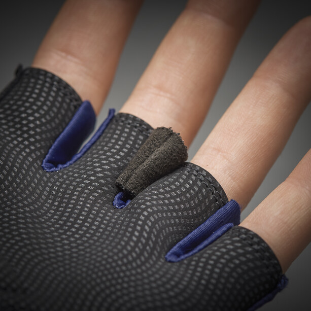 GripGrab Ride Lightweight Gepolsterte Kurzfinger-Handschuhe blau/schwarz