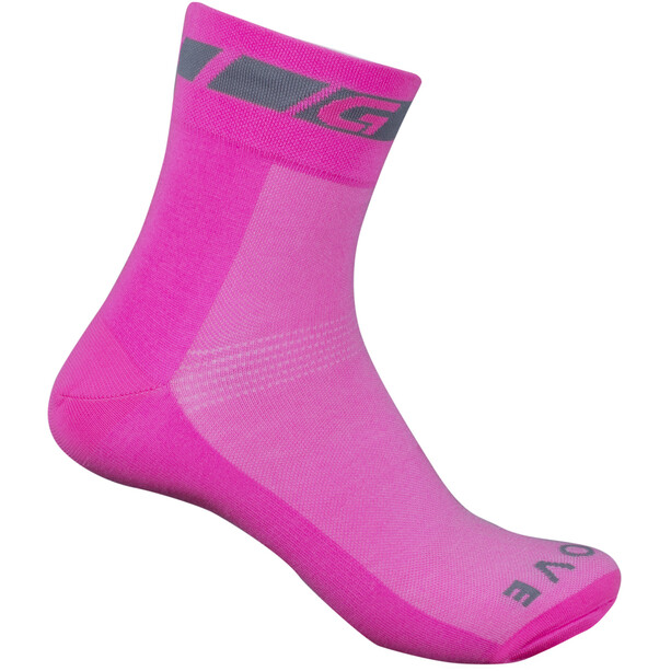 GripGrab Hi-Vis Regular Cut Socken pink