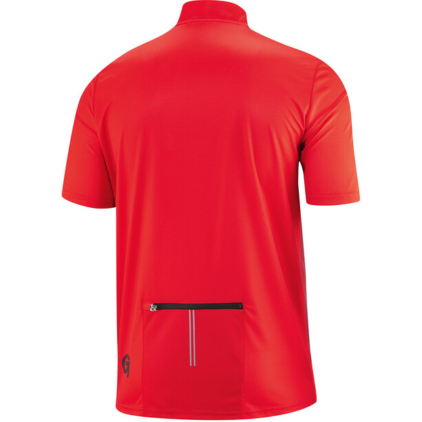 Gonso Ripo T-shirt de cyclisme avec zip pectoral Homme, rouge