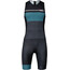 Santini Sleek 775 Strój triathlonowy bez rękawów Mężczyźni, czarny/niebieski