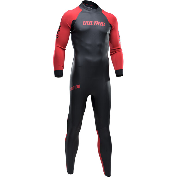 Colting Wetsuits Open Sea Combinaison Homme, noir/rouge