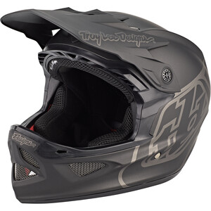 Troy Lee Designs D3 Fiberlite Helm schwarz schwarz