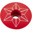 Supacaz Star Capz Tappo per serie sterzo verniciato a polvere, rosso